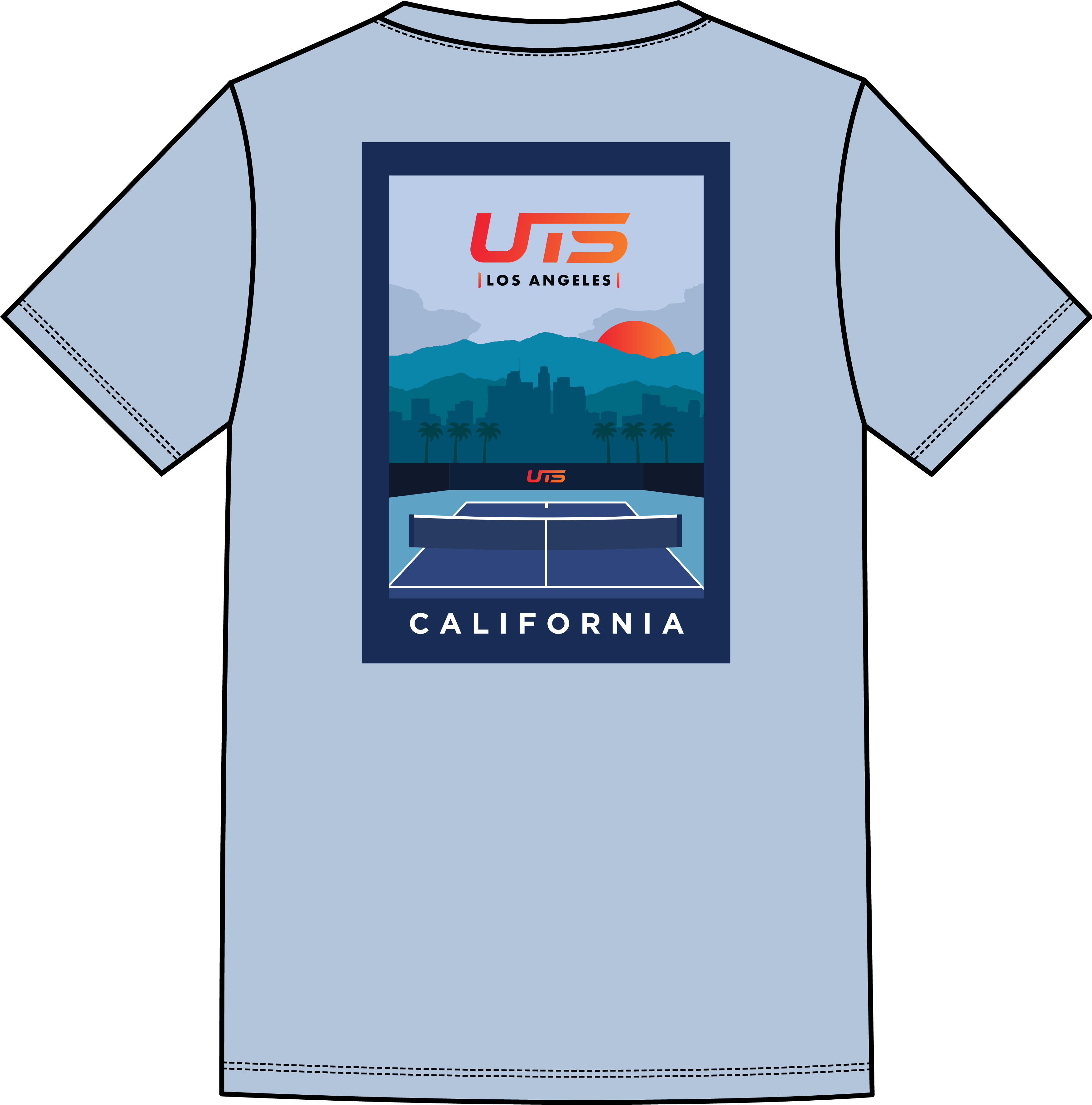 UTS Los Angeles T-Shirt - Baby Blue