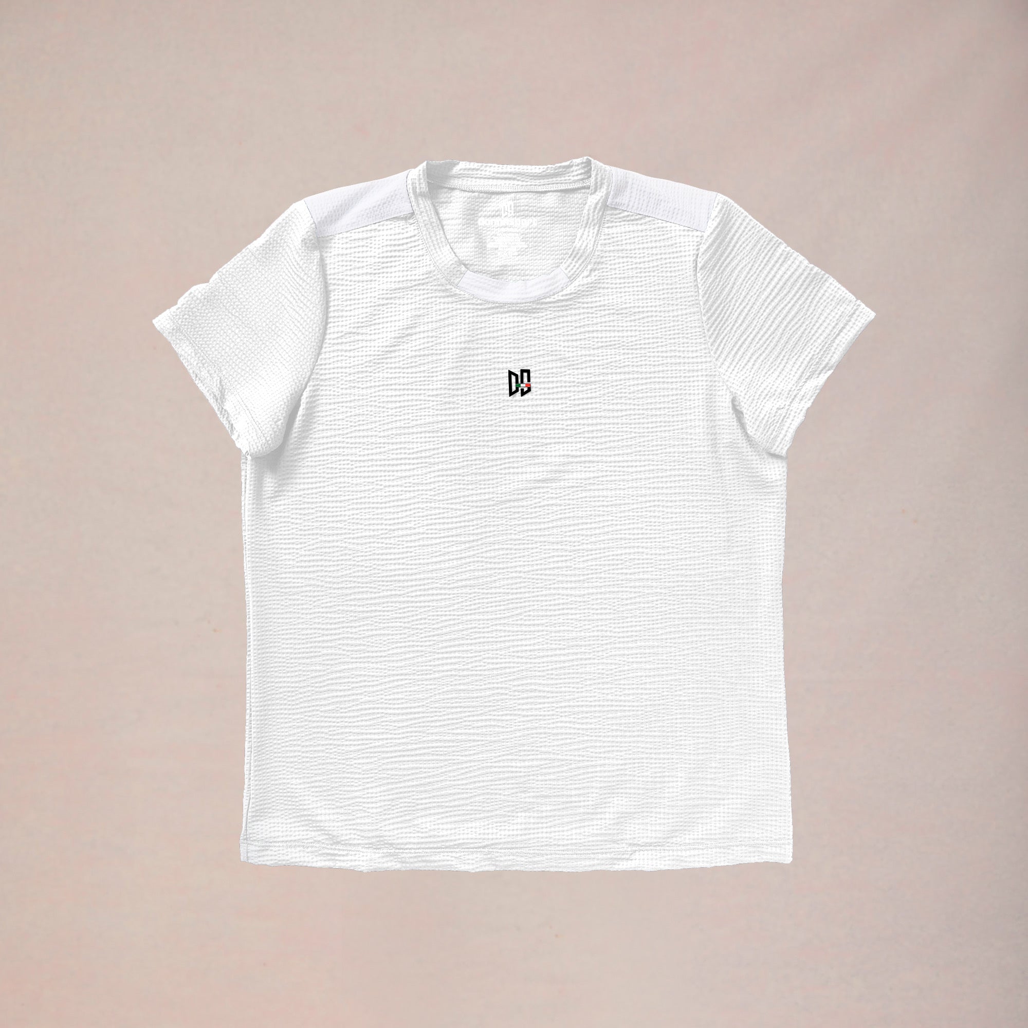 PRE-ORDER DonnaSport Le Club Waffle Knit Crew - Bianco