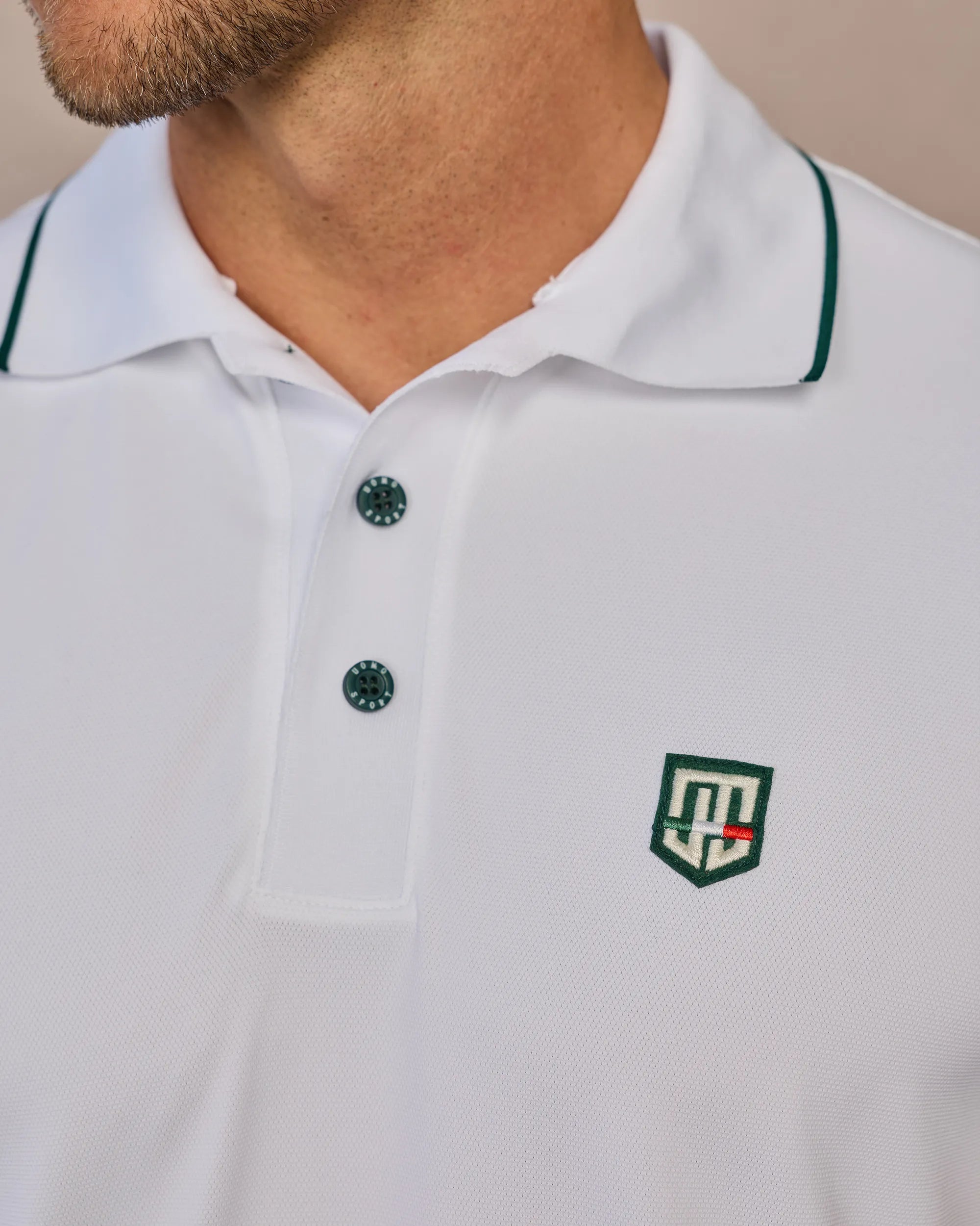 Retro IV Polo - Bianco / Terra