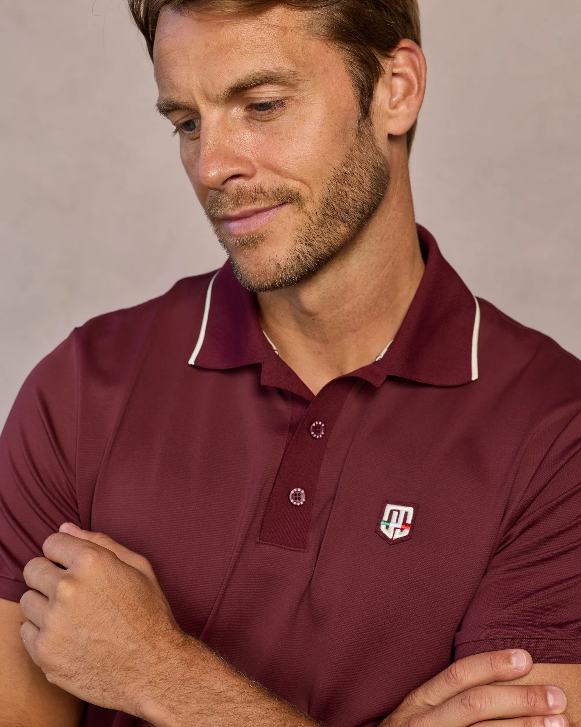 Retro IV Polo - Borgogna / Osso