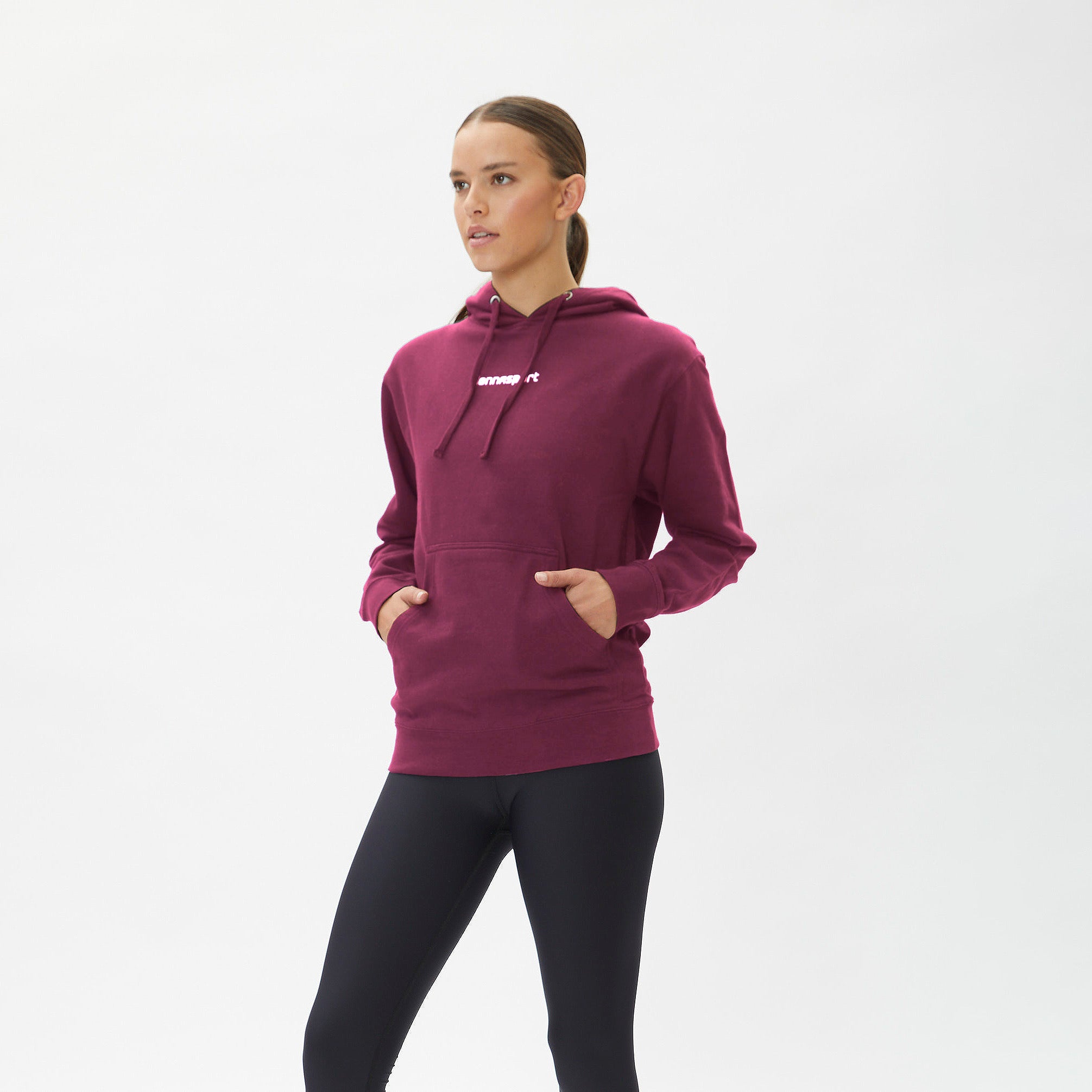 DonnaSport Hoodie - Vino