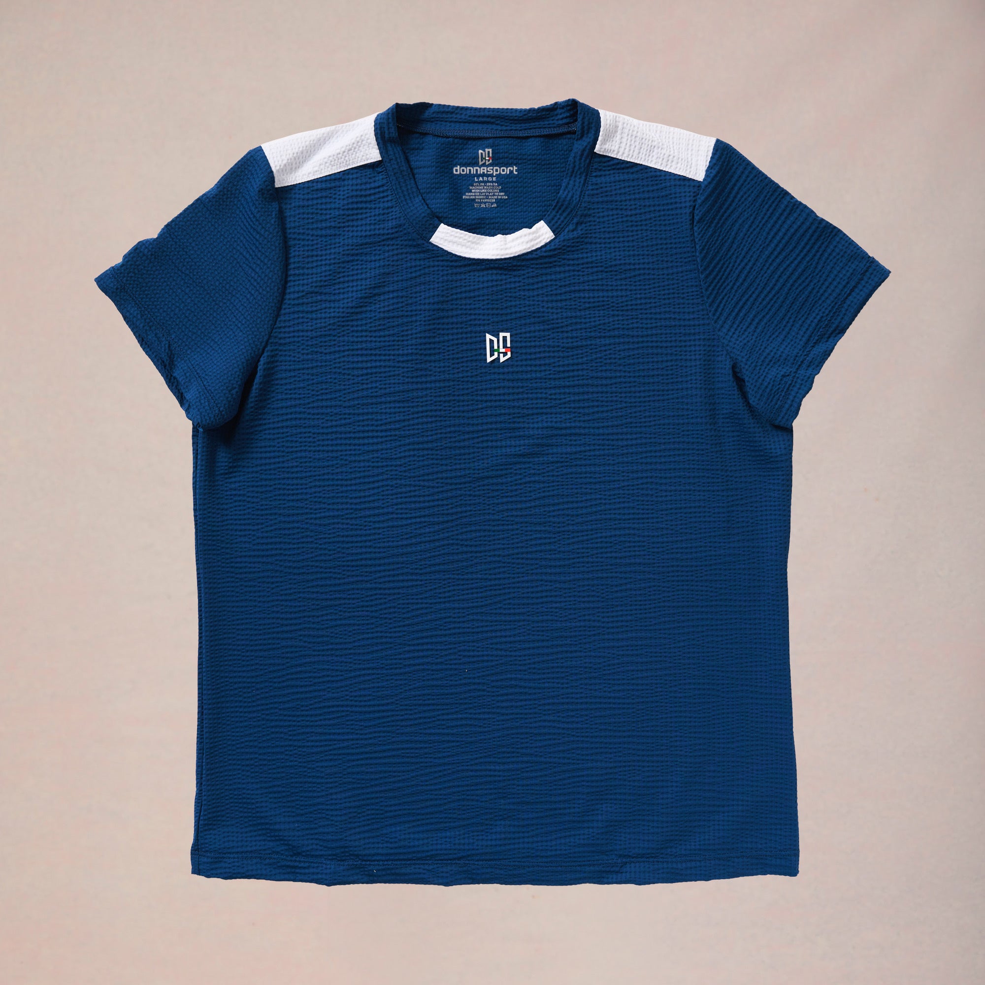 Koton Sport T-Shirt Uomo Con Slogan Ricamato - Girocollo, Manica Corta, Colore Blu-Grigio (MG1), Taglia M, 100% Poliestere - 2