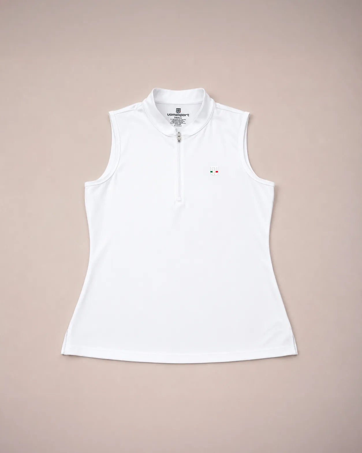 DonnaSport Sleeveless Zip Top - Bianca