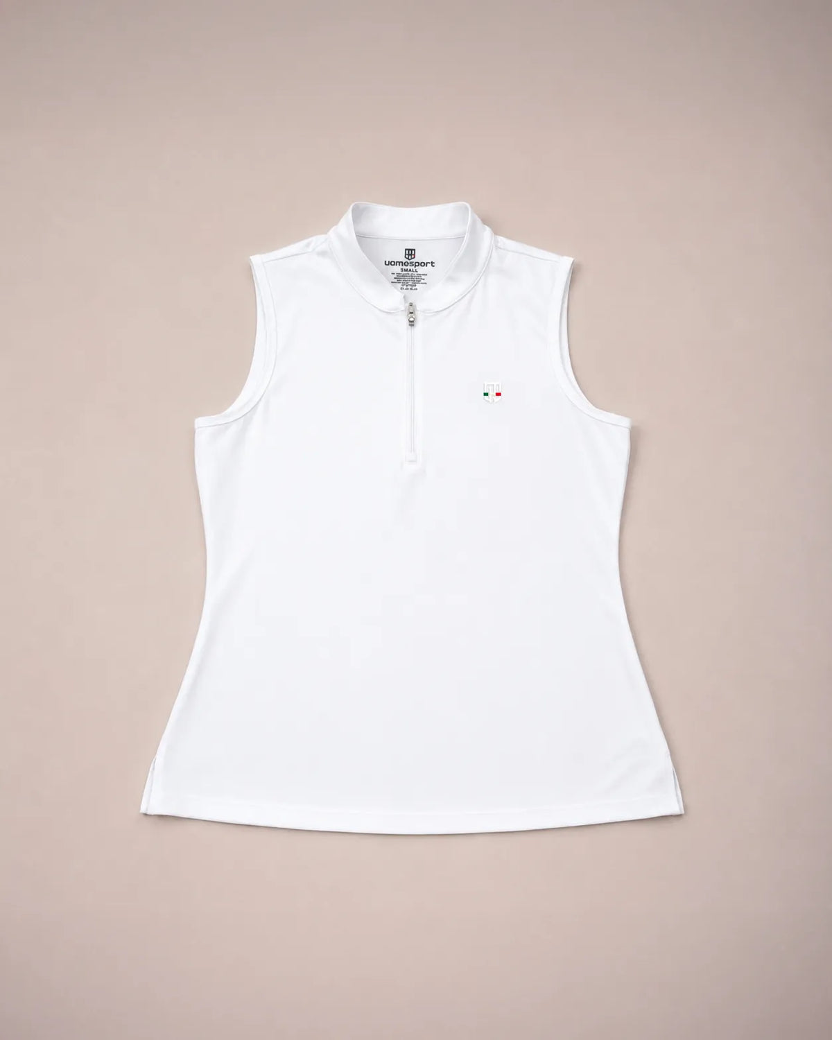 DonnaSport Sleeveless Zip Top - Bianca