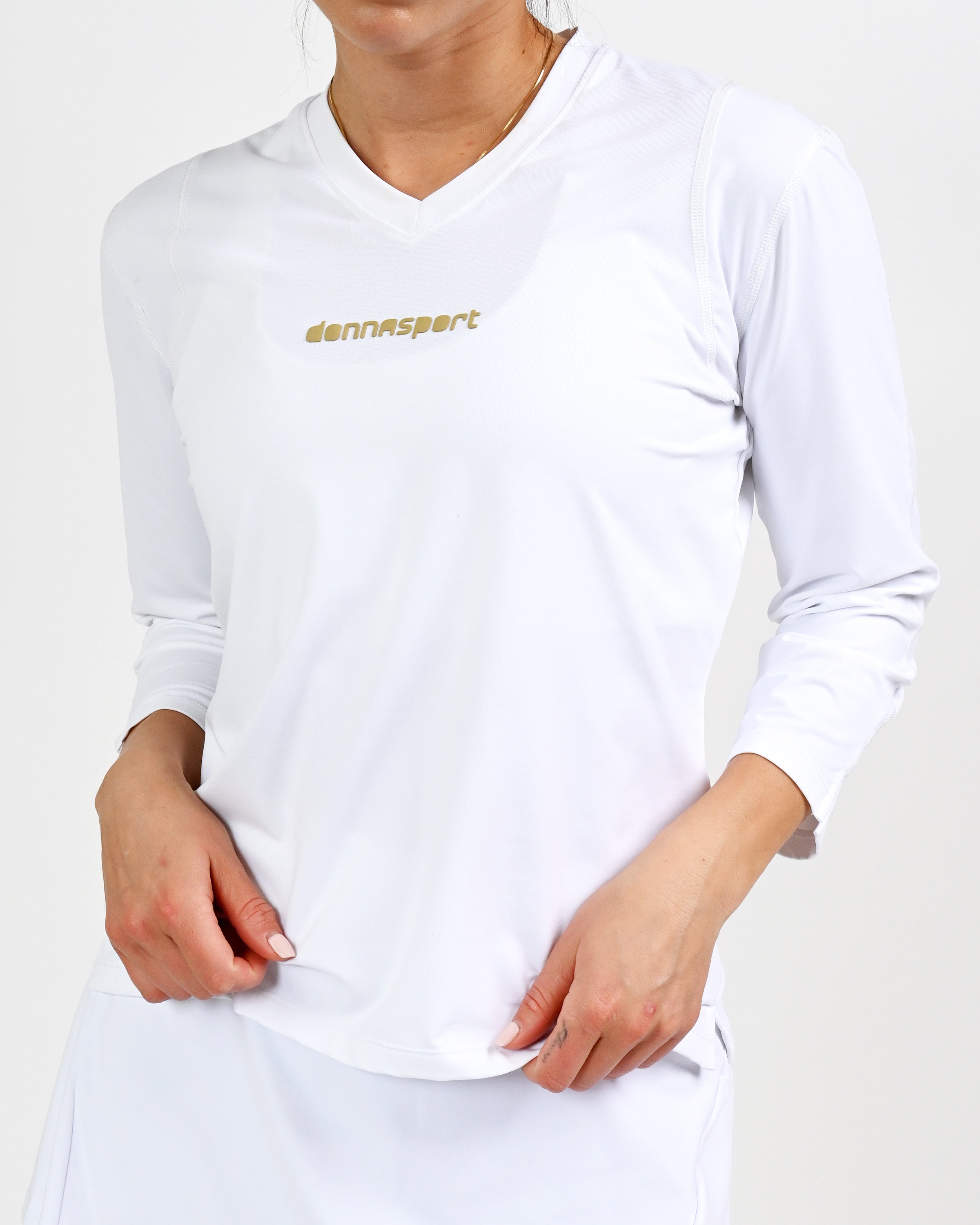 DonnaSport 3/4 Sleeve Techno Crew