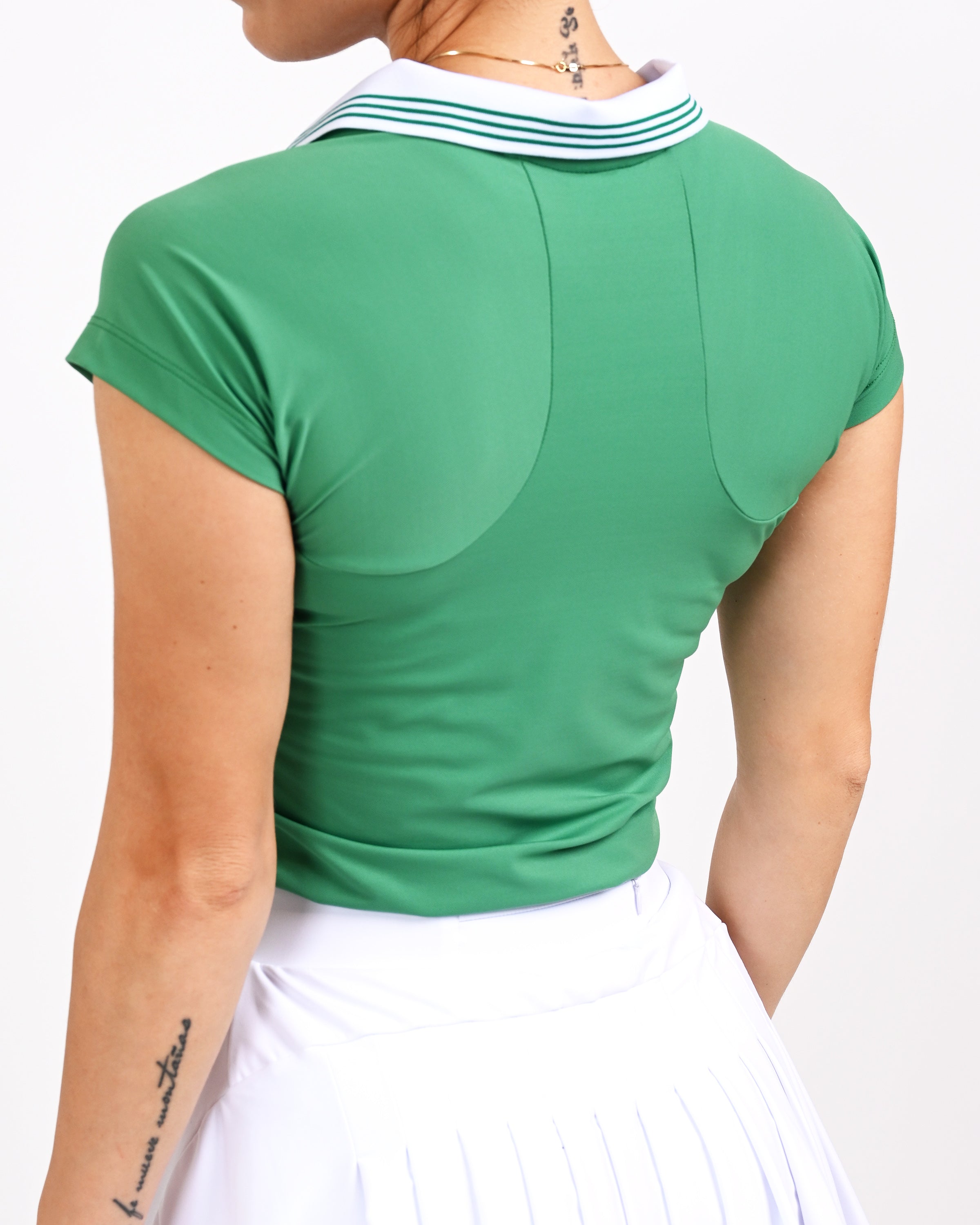 DonnaSport Grand Slam Polo - Verde / Bianco