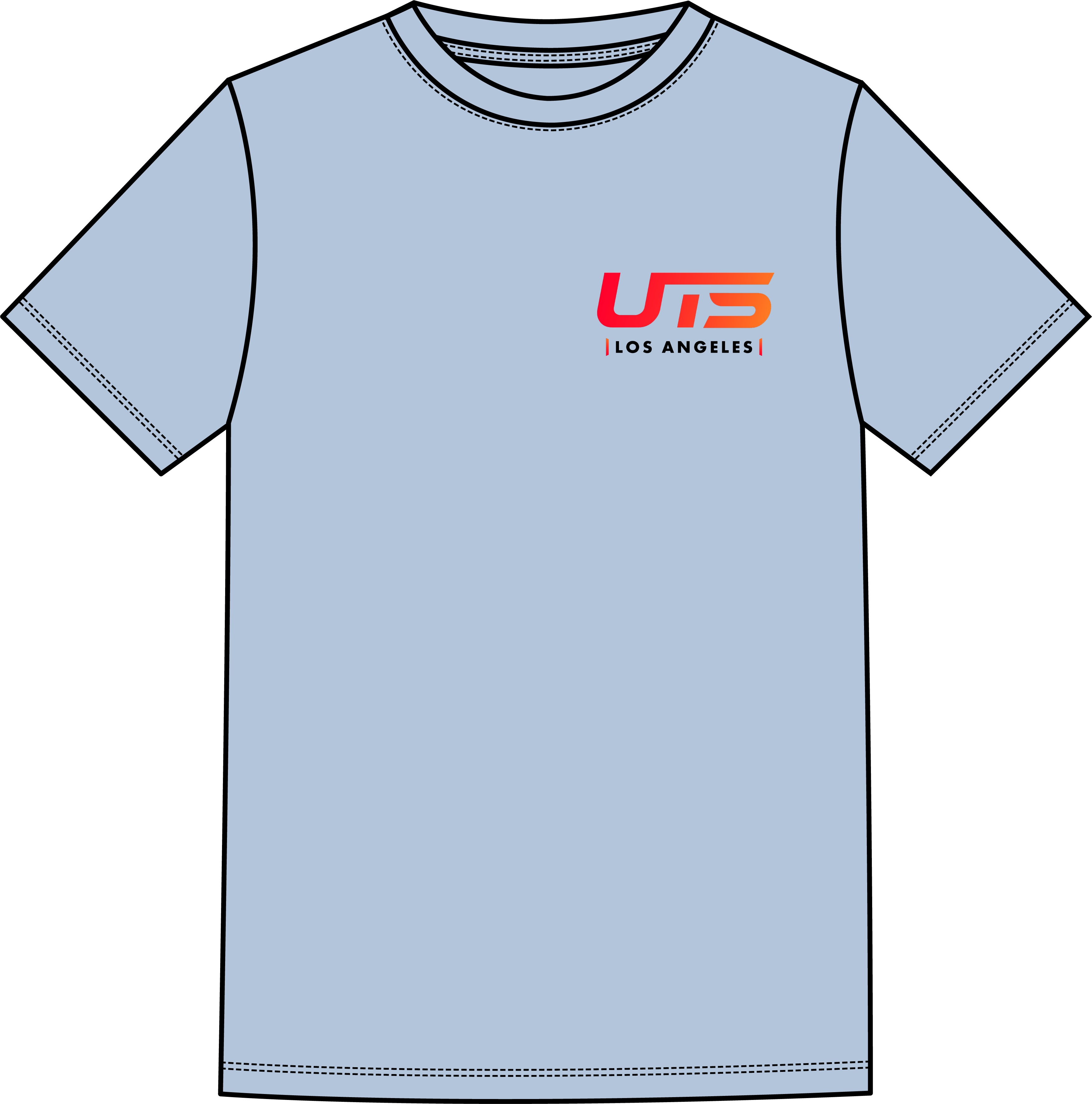 UTS Los Angeles T-Shirt - Baby Blue