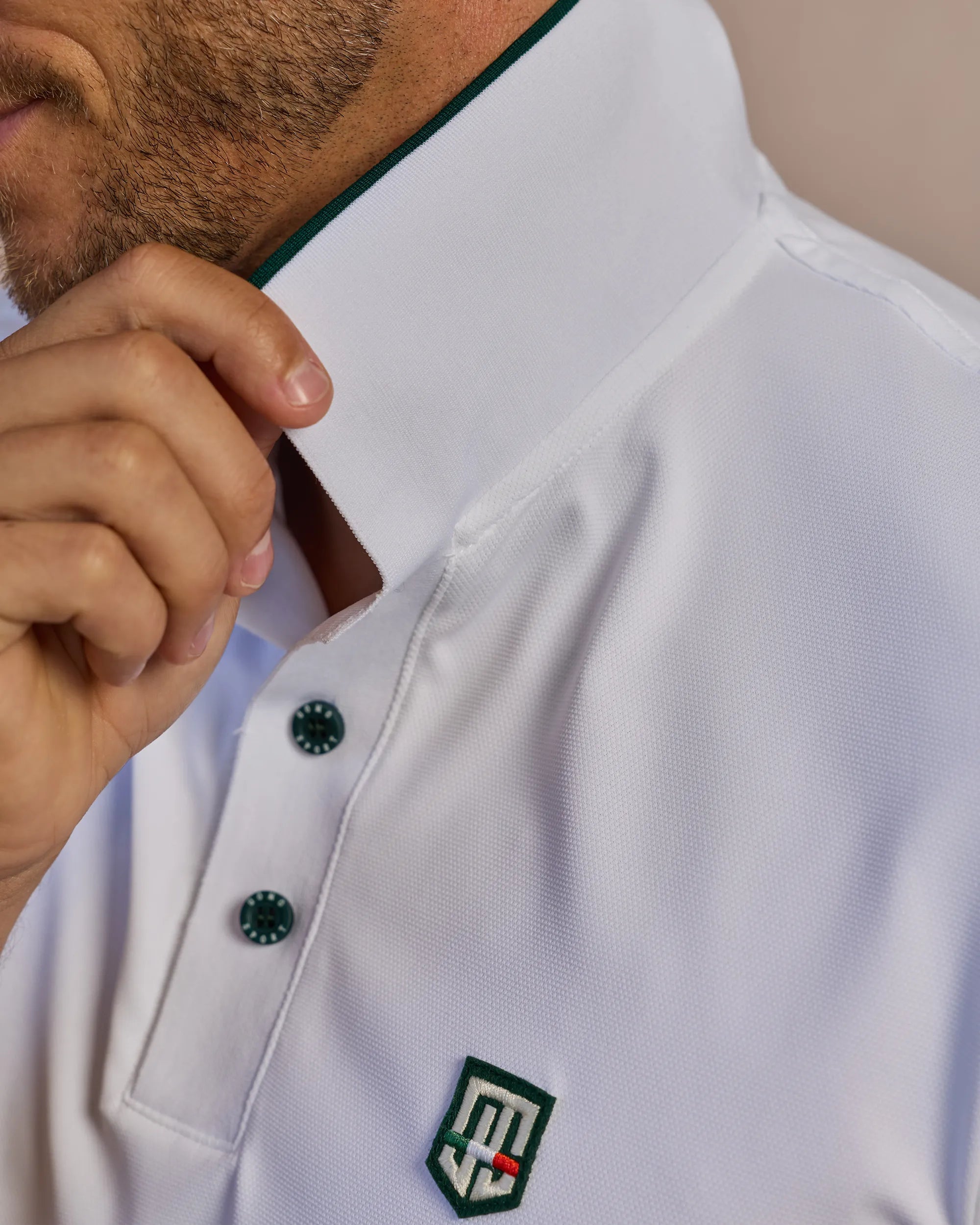 Retro IV Polo - Bianco / Terra