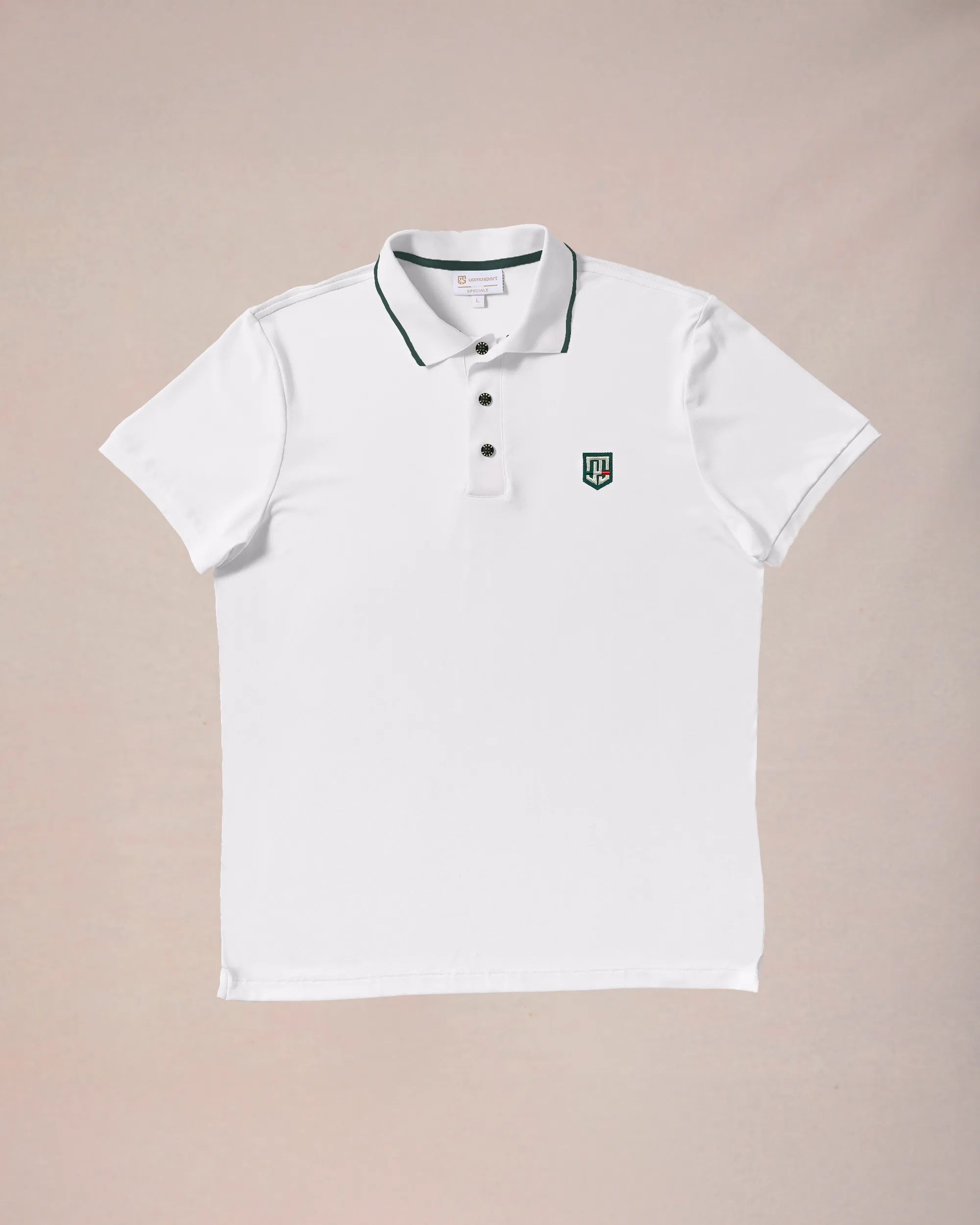 Retro IV Polo - Bianco / Terra