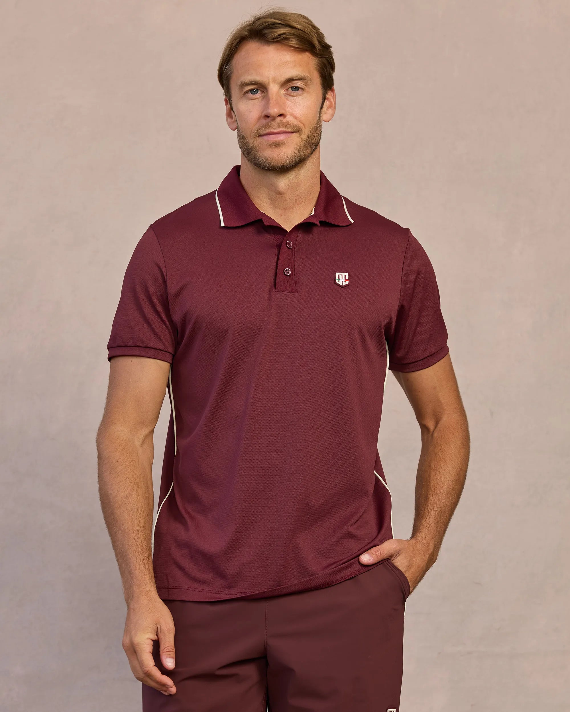 Retro IV Polo - Borgogna / Osso