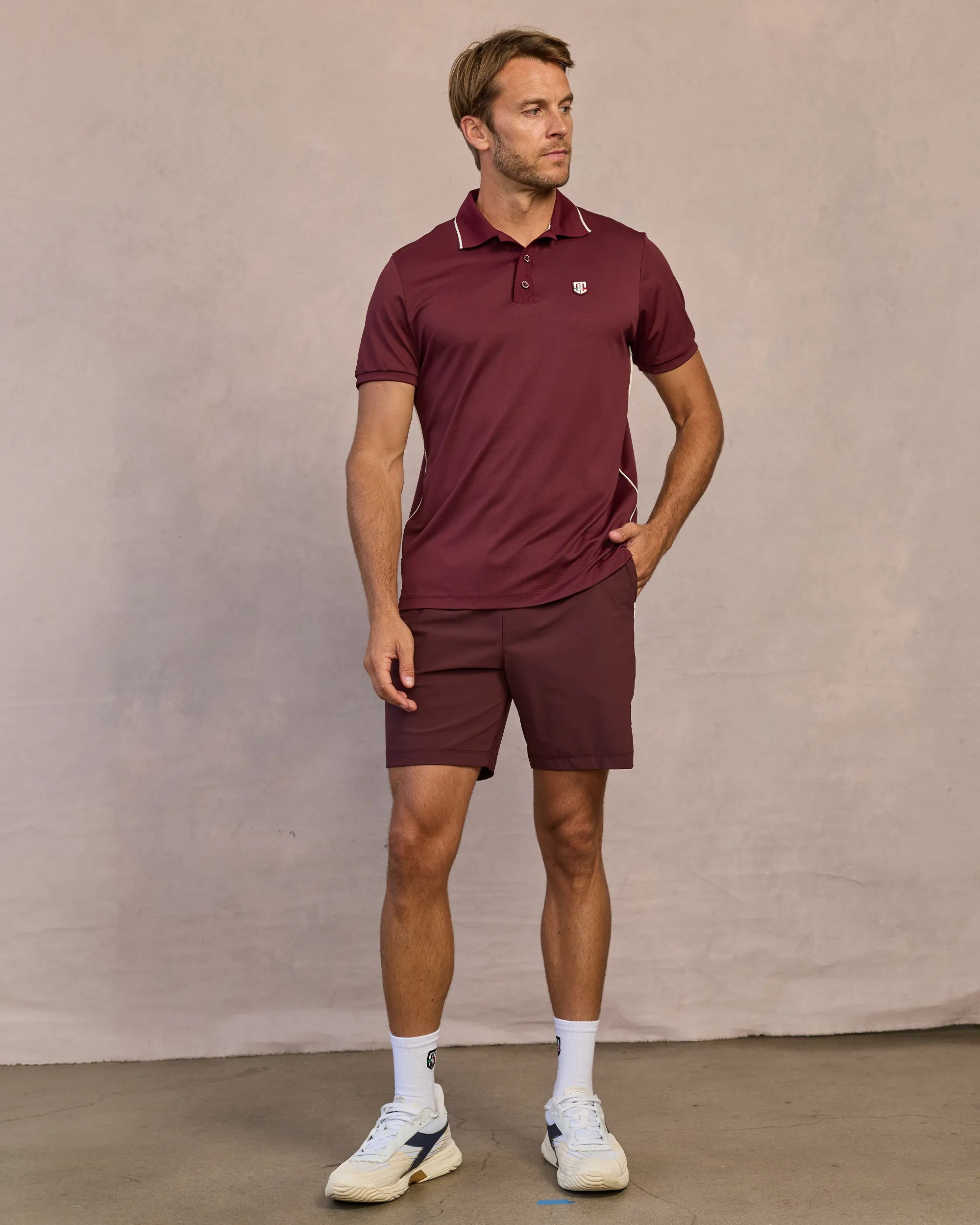 Retro IV Polo - Borgogna / Osso