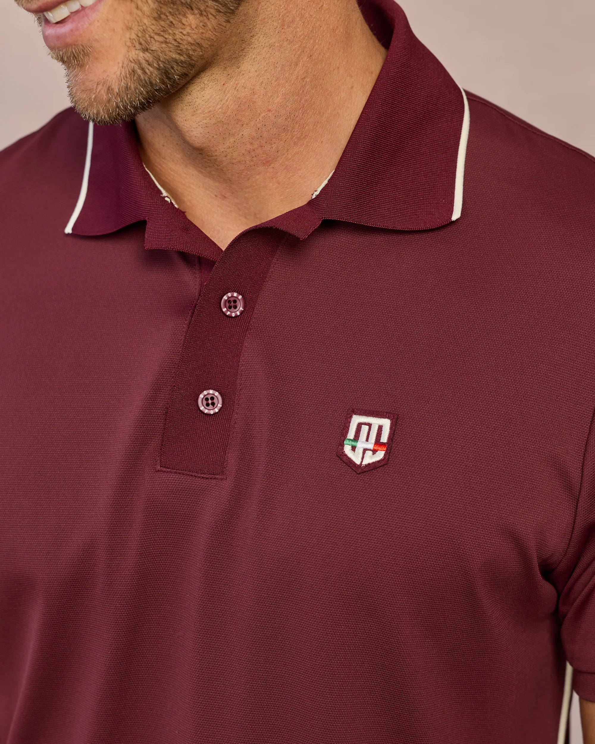 Retro IV Polo - Borgogna / Osso