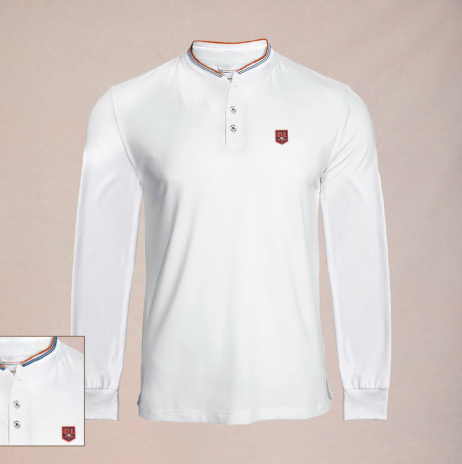 Long Sleeve Bianco La Mer Arancia lV Henley