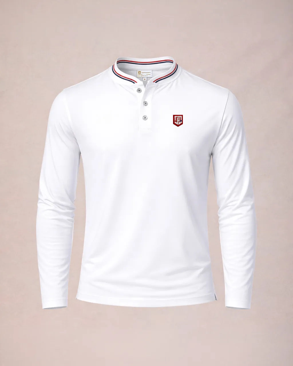 Americana Henley L/S- Bianco