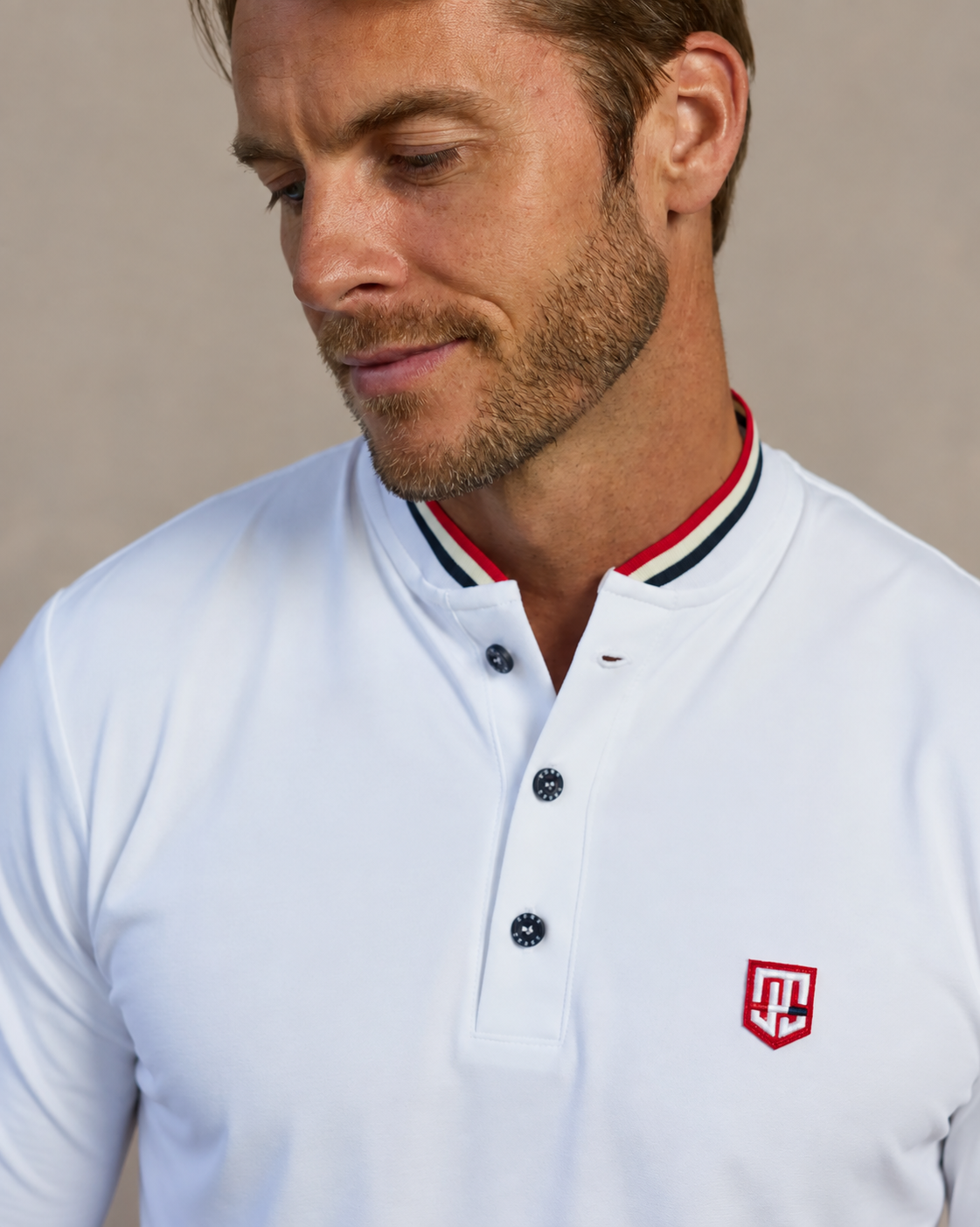 Americana Henley L/S - Bianco