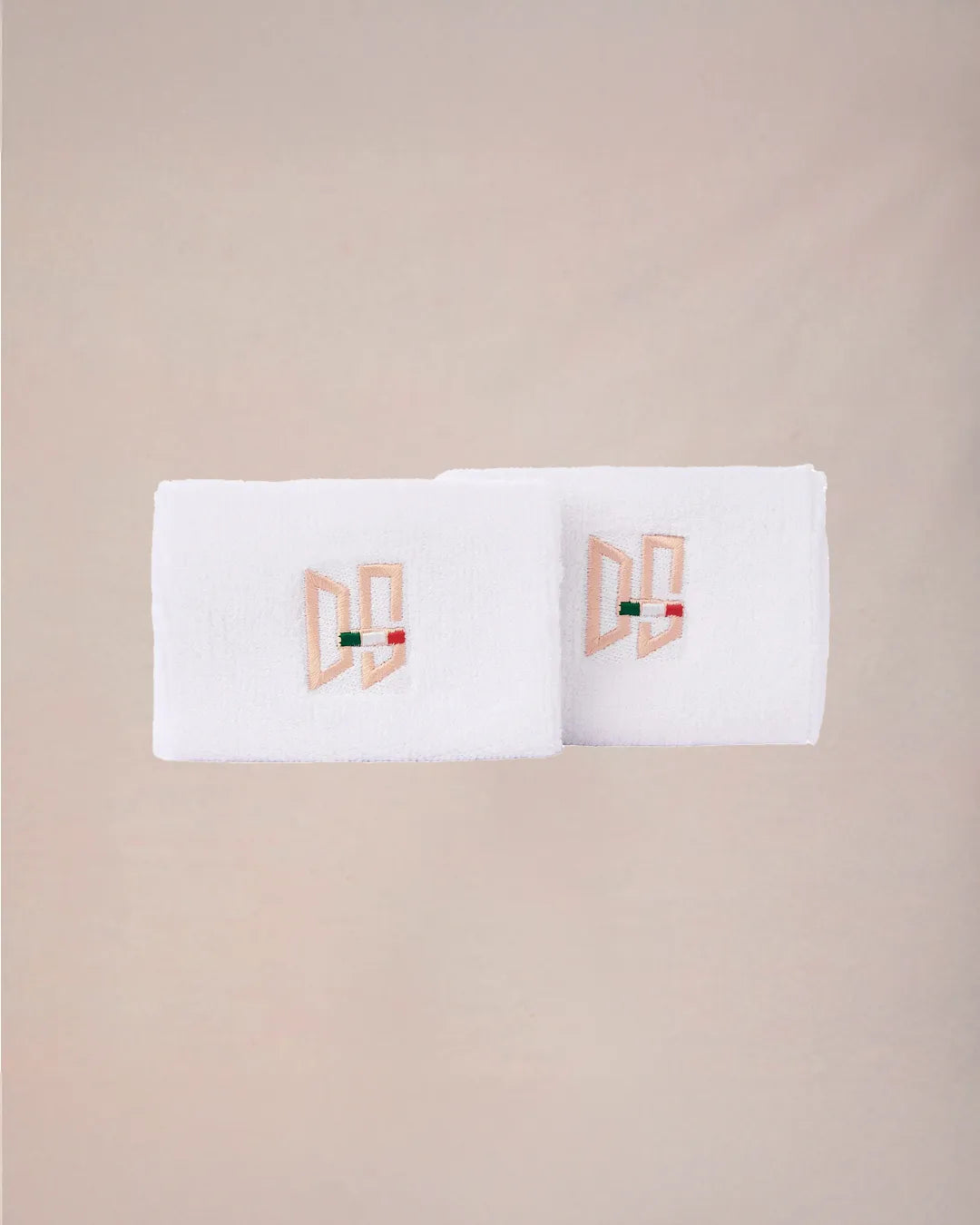 DonnaSport Wristbands - Bianco / Tan