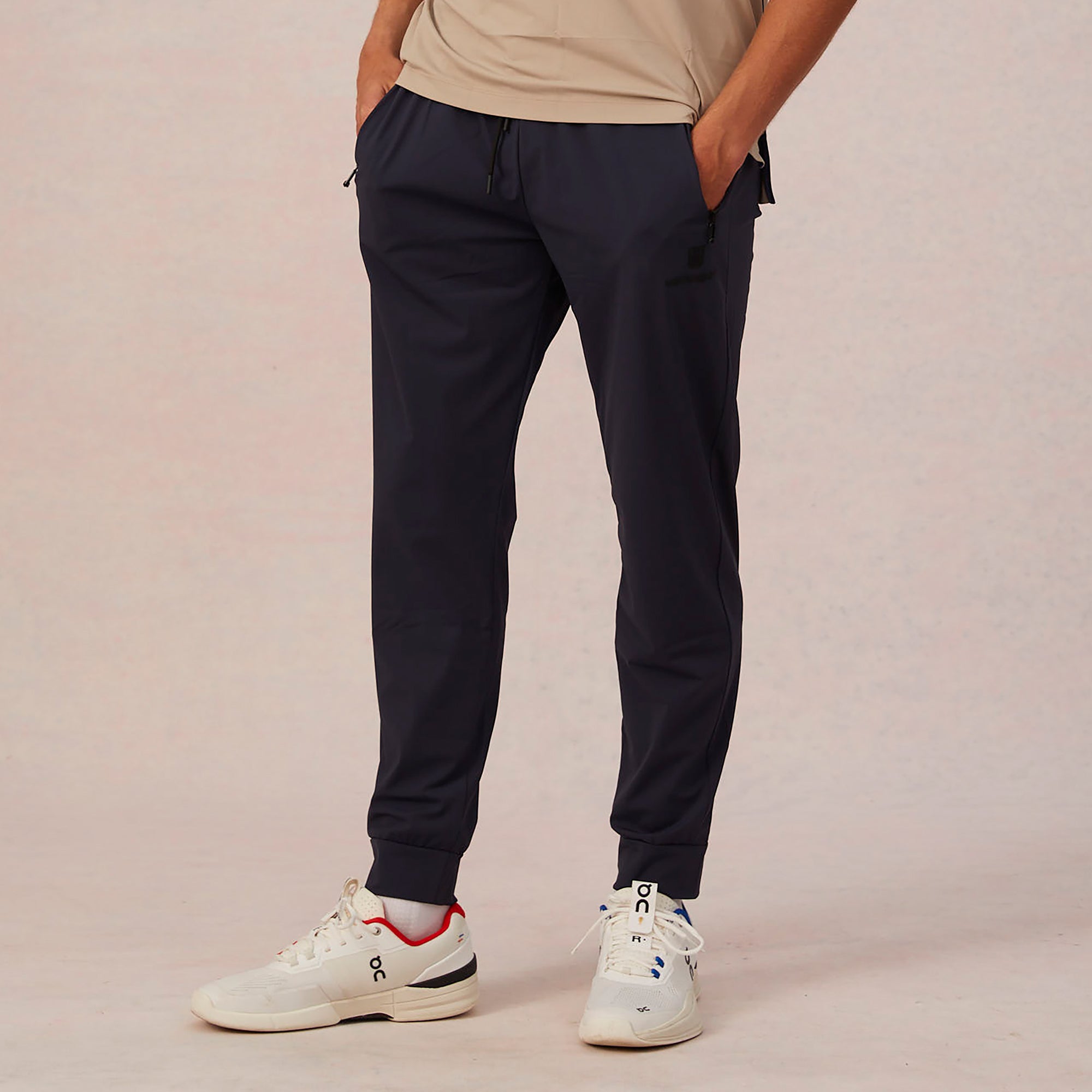 Wholesale Men's Drawstring Stretch Jogger Pants Grey