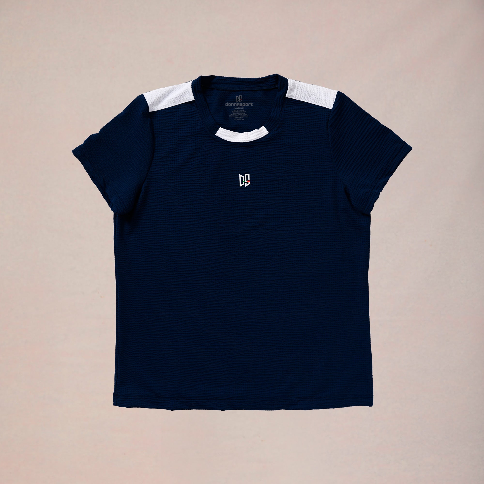 DonnaSport Le Club Waffle Knit Crew - Midnight
