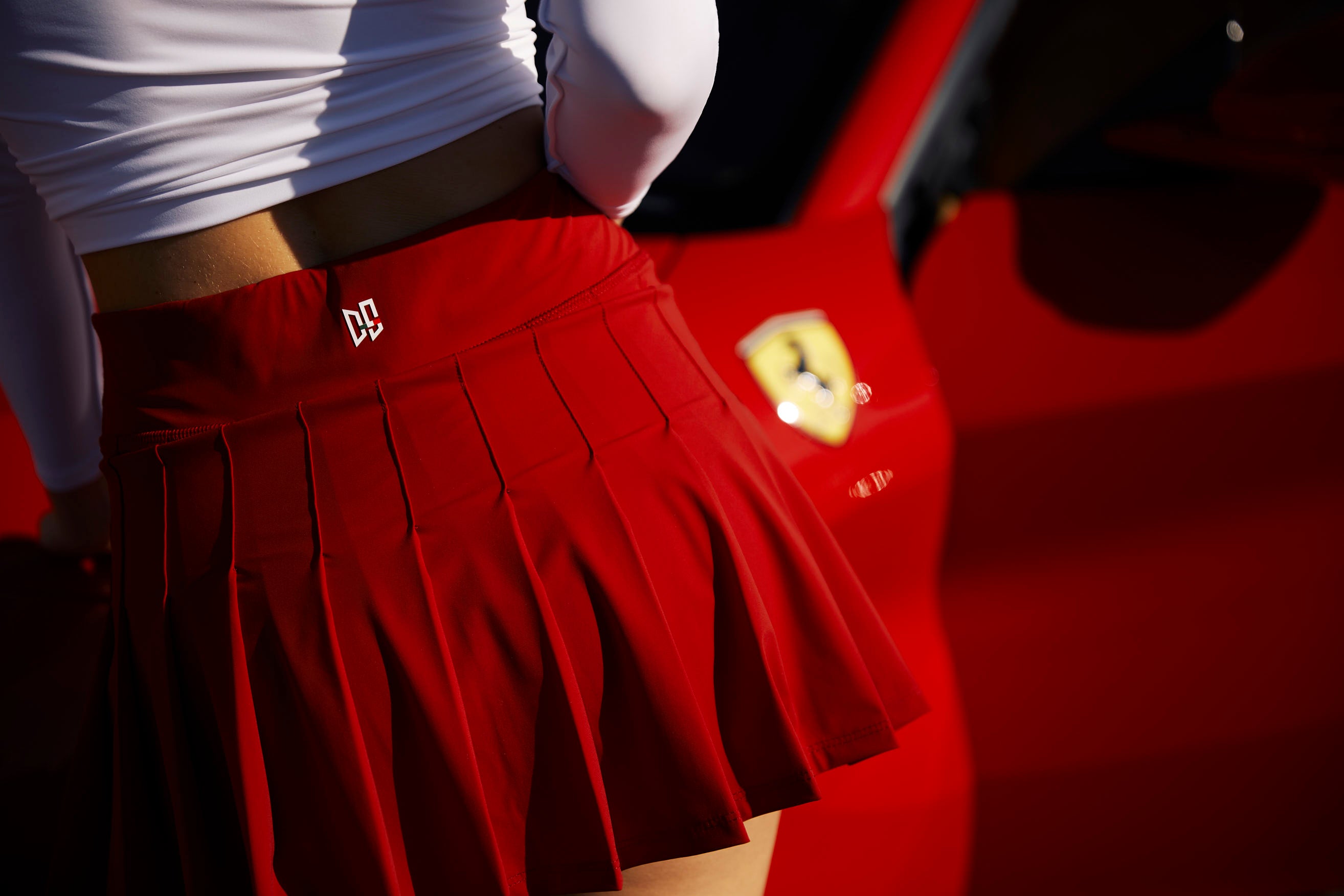 Sportiva Rossa Pleated Skirt